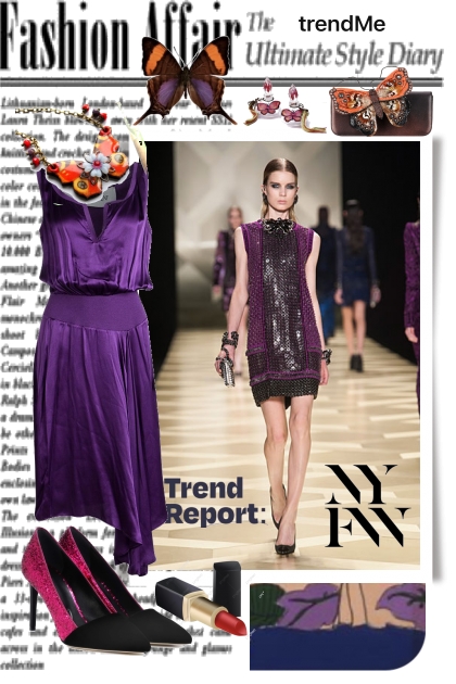 A/W Lavender Purple Glitter Fashion Trend