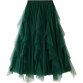 Comme a Paris  Skirts -  Green tulle waist elastic